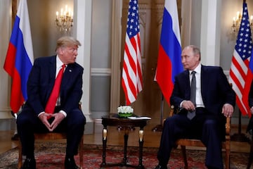 Donald Trump y el presidente ruso, Vladimir Putin, en una reunión celebrada en Helsinki, Finlandia.