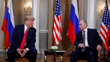 Donald Trump y el presidente ruso, Vladimir Putin, en una reunión celebrada en Helsinki, Finlandia.