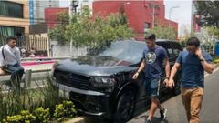 Bruno Valdez y Cecilio Domínguez, involucrados en accidente vial