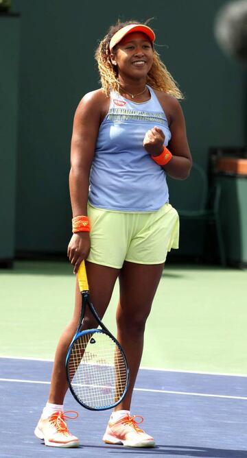 Naomi Osaka tras vencer la final de Indian Wells.