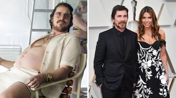 Es uno de los actores que más cambian de físico para meterse en sus papeles, razón que le ha llevado a ser uno de los mejores de Hollywood. En esta comparativa, Christian Bale llegó a engordar 20 kilos para situarse en los 100 y así aparecer en 'La gran estafa americana'. Donuts, hamburguesas y "todo lo que me encontraba por el camino", reconoció que comió para engordar tanto, aunque también le costó seis meses volver a recuperar su figura.