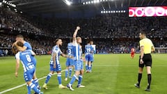 Partido Deportivo de La Coru&ntilde;a - Linares. play off. gol Berganti&ntilde;os