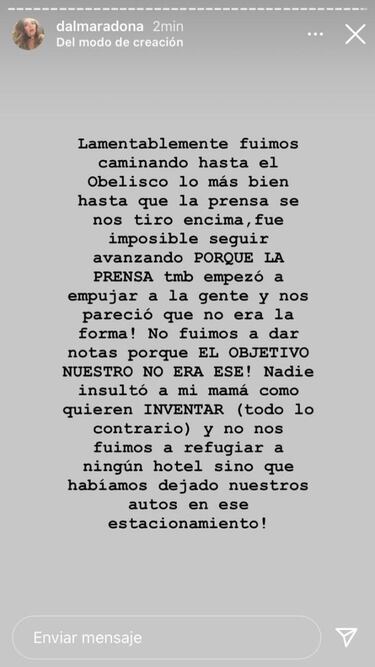 Avalancha en la marcha por Diego Maradona