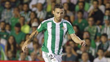 Rub&eacute;n Castro durante un partido con el Betis. 