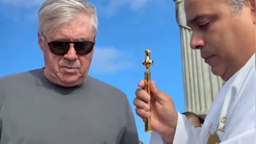 ¡This is Brazil! Carlo Ancelotti de visita en el Cristo Redentor