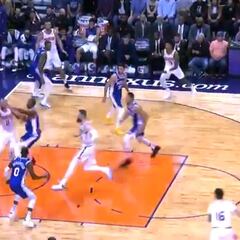 ¿Cuántas veces ha hecho esta? el traje de Ricky a Horford con el reloj apurando