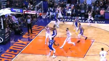 ¿Cuántas veces ha hecho esta? el traje de Ricky a Horford con el reloj apurando