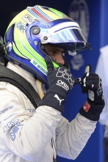Felipe Massa celebrando la pole del GP de Austria