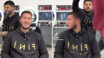 La jugarreta de un famoso peluquero de futbolistas a Hazard: la reacción del belga lo dice todo