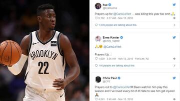Caris LeVert (Brooklyn Nets) recibió muchos apoyos por redes sociales.