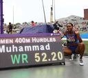 Muhammad vuela: récord mundial de 400 metros vallas (52.20)