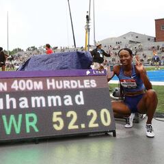 Muhammad vuela: récord mundial de 400 metros vallas (52.20)