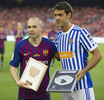 Andrés Iniesta and Xabi Prieto.