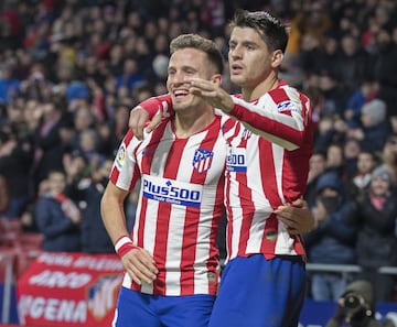 2-0. Saúl Ñíguez  celebró el segundo gol.