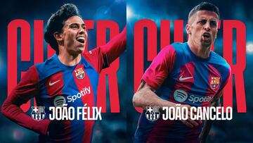 Oficial: Jo?o F¨¦lix y Jo?o Cancelo ya son jugadores del Bar?a