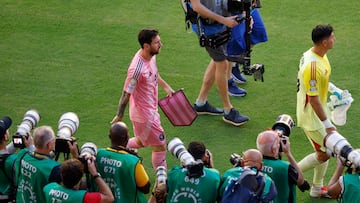 Primer susto para Messi