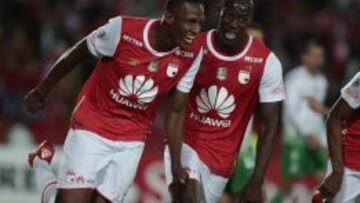 Yerry Mina es el goleador de Santa Fe en la presente Copa Libertadores con 3 anotaciones.