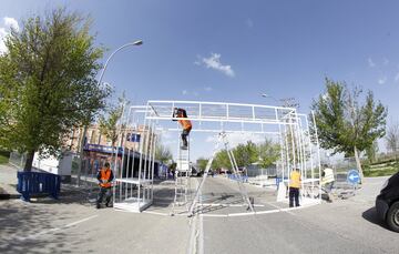 Ya están preparadas las Fan zones del Sevilla y Barça