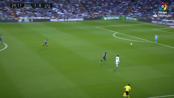 Bale marca su mejor gol con el Madrid: qu谷 definici車n