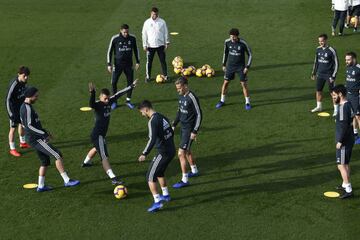 Entrenamiento del Real Madrid antes de viajar a Huesca