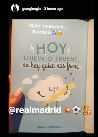 Georgina Rodríguez: mensaje a Cristiano y a todo el madridismo