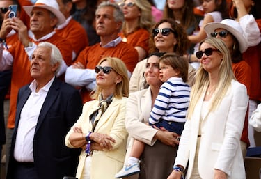 La familia de Rafa Nadal durante su homenaje. 