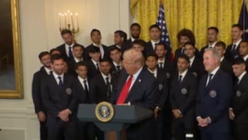 Messi se reúne con Trump en la Casa Blanca y así reacciona al escucharlo hablar de Cristiano Ronaldo