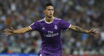 18/09/16 PARTIDO PRIMERA DIVISION  ESPANYOL - REAL MADRID  GOL 0-1 JAMES RODRIGUEZ ALEGRIA