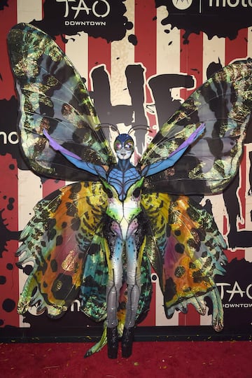 Heidi Klum como mariposa en 2014.