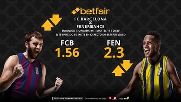 FC Barcelona vs. Fenerbahçe Beko: horario, TV, pronósticos, estadísticas y clasificación