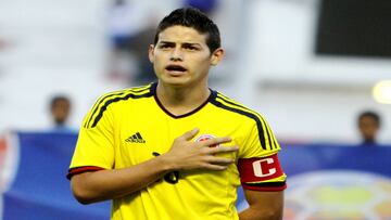 James Rodríguez durante un partido de la Selección Colombia en el Torneo Esperanzas de Toulon 2011.