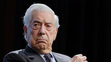 Nobel Prize for Literature Mario Vargas Llosa attends a conference at the Instituto Cervantes in Madrid February 24, 2020 Spain (Photo by Oscar Gonzalez/NurPhoto via Getty Images)
