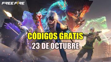 Free Fire 23 miércoles octubre 2024 códigos gratis