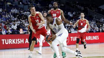 13/10/21 PARTIDO BALONCESTO BASKET
EUROLEAGUE REGULAR SEASON ROUND 03
REAL MADRID - MONACO
GUERSCHON YABUSELE DANILO ANDJUSIC WILL THOMAS