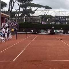 Sharapova le gana un punto a Nadal y su reacción es mágica