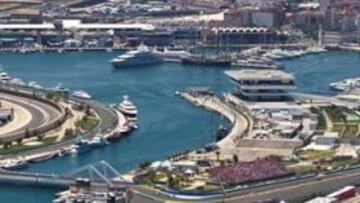 <b>CIRCUITO DEL PUERTO. </b>El trazado valenciano en la Marina Real y junto a la Ciudad de la Artes y las Ciencias posee un indudable atractivo para Bernie Ecclestone.