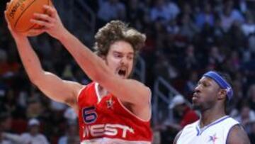 Pau Gasol particip&oacute; por primera vez en un All Star Game en 2006.