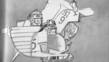 El baseball según Saul Steinberg.