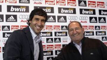 Raúl y Gento, en el homenaje de 2007.