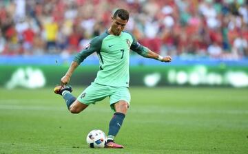 Cristiano Ronaldo es el jugador que más ha chutado en la Eurocopa.