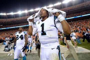 Newton could only look on as Graham Gano missed a last-minute field goal to gift the Broncos an opening day win.