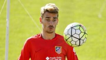 Griezmann, durante un entrenamiento.