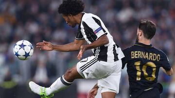 Juan Guillermo Cuadrado y James Rodr&iacute;guez en la final de la Champions League 