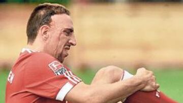 <b>¿LESIONADO? </b>Según Nerlinger, la ausencia de Ribery en el entrenamiento del viernes se debió a una inflamación en el talón de Aquiles.