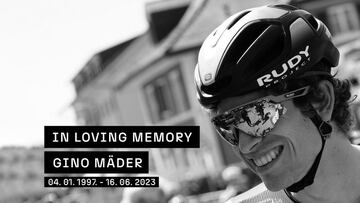 Muere Gino Mader tras su caída en la Vuelta a Suiza