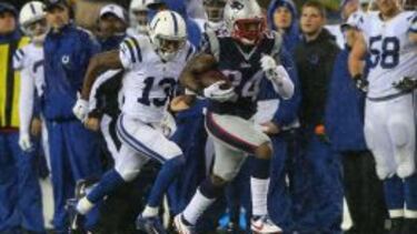 Darrelle Revis, uno de los mejores CBs de la historia, retornando una intercepción en el AFC Championship 2014.