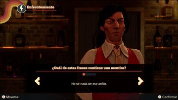 Agatha Christie: Muerte en el Nilo, interrogatorio