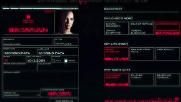 Cyberpunk 2077 permite elegir los orígenes del personaje y tendrá varios comienzos diferentes