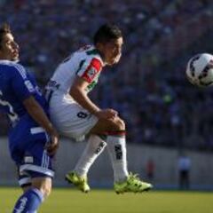 La U empata un partido de locos ante Palestino y se aleja