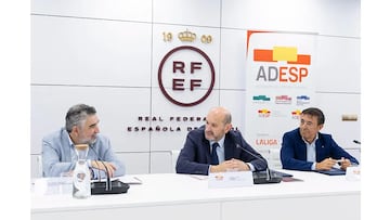 Reunión de la ADESP en la Federación Española de Fútbol.